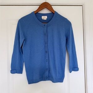 Kate Spade Somerset Blue Bow Sleeve Cardigan XS